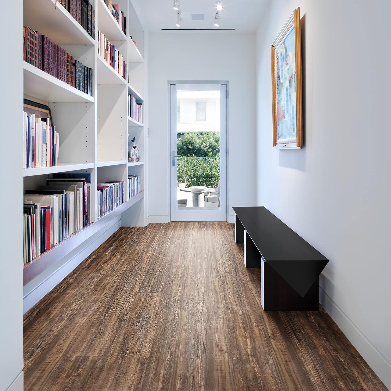 Achim Importing Co Flex Flor™ Looselay 5mm Thick 9'' W x 48'' L Vinyl Plank