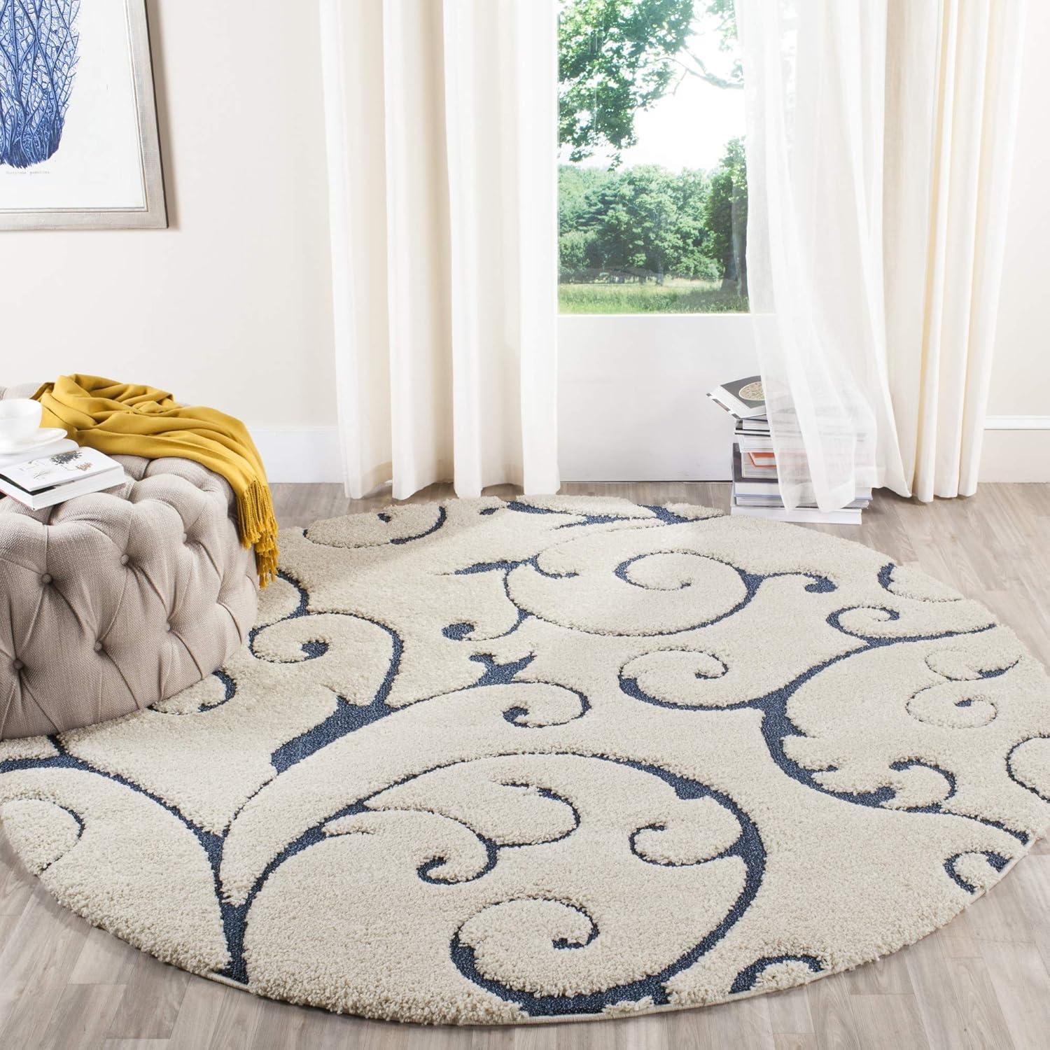 Florida Shag SG455 Power Loomed Area Rug  - Safavieh