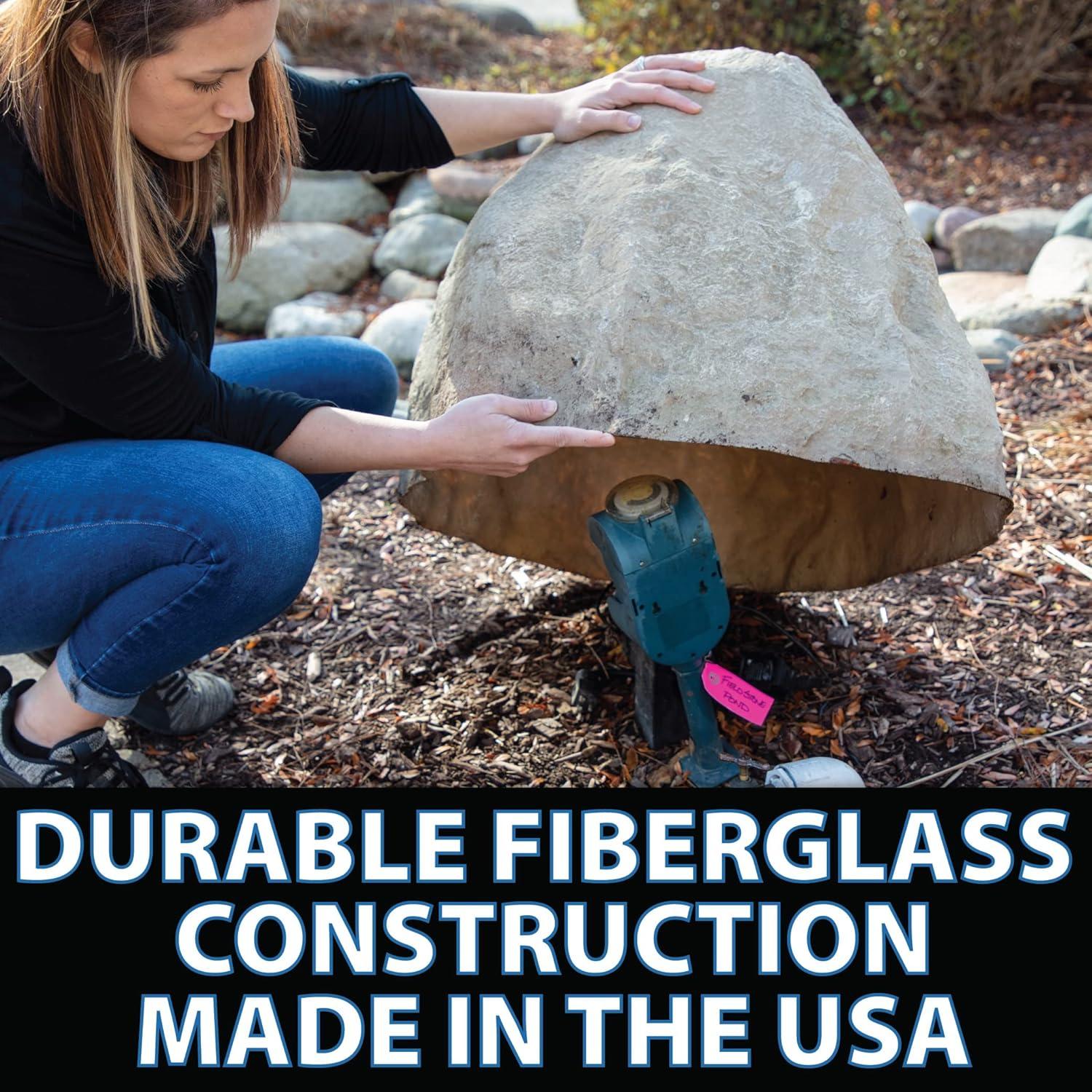 TrueRock Boulder Cover, Small, Greystone, 18 x 16 x 11