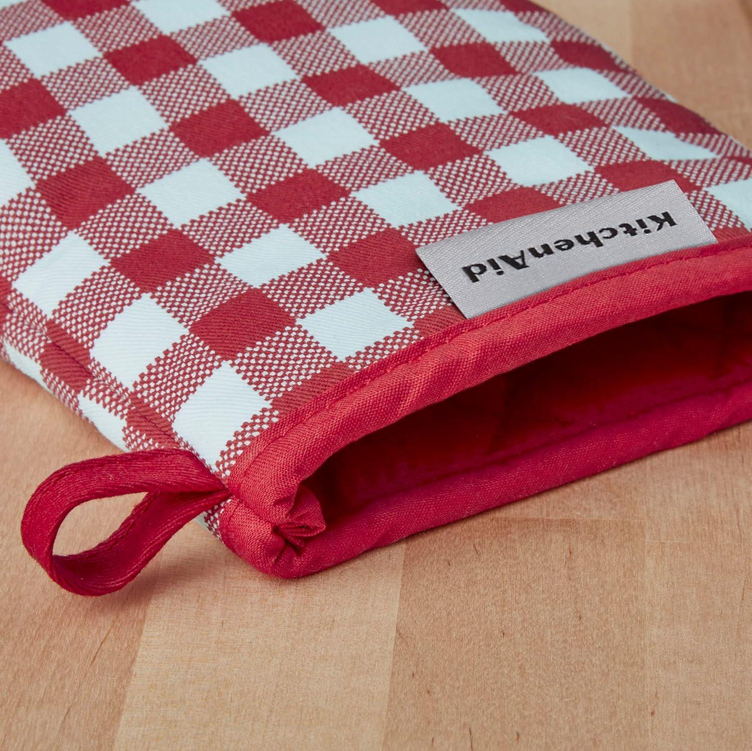 KitchenAid Gingham 2-Piece Oven Mitt