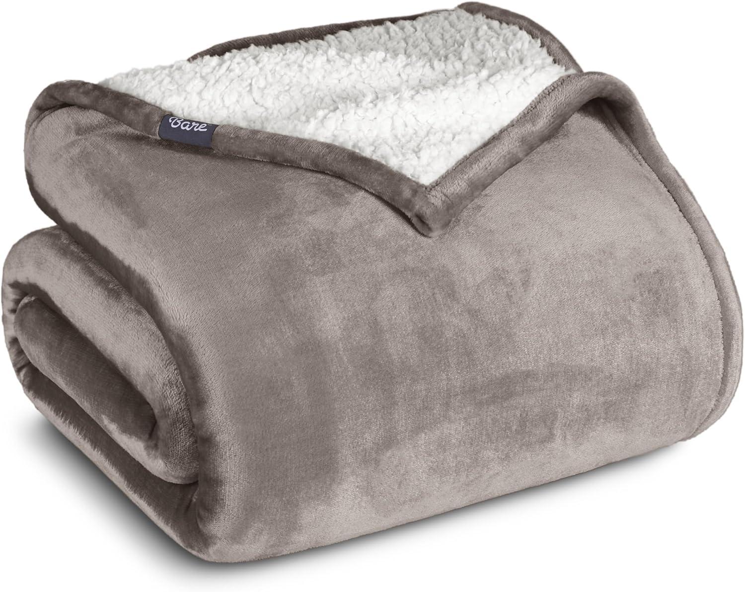 Faux Shearling Fleece Blanket by Bare Home