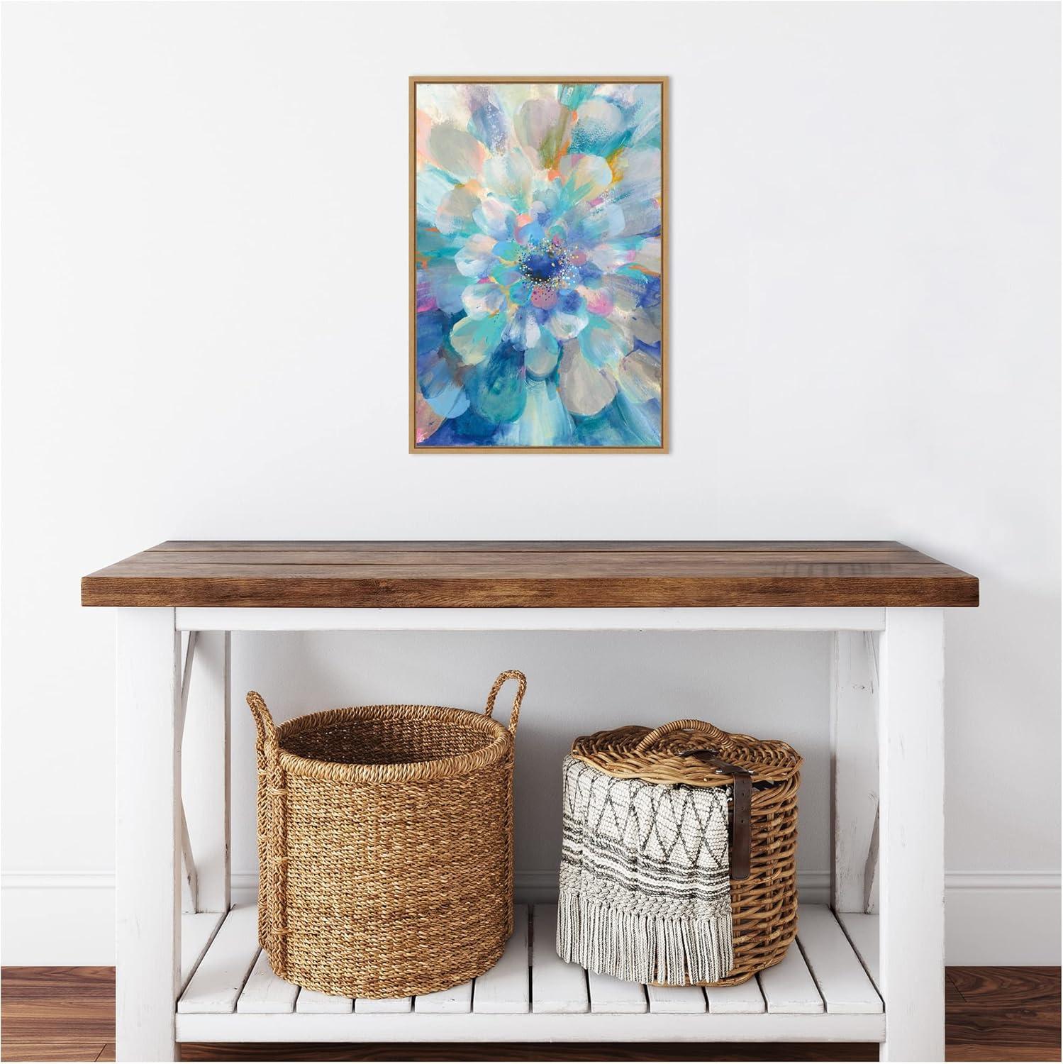 16" x 23" Intensity Floral II by Danhui Nai Framed Wall Canvas - Amanti Art: Modern Lithograph, Botanical Abstract