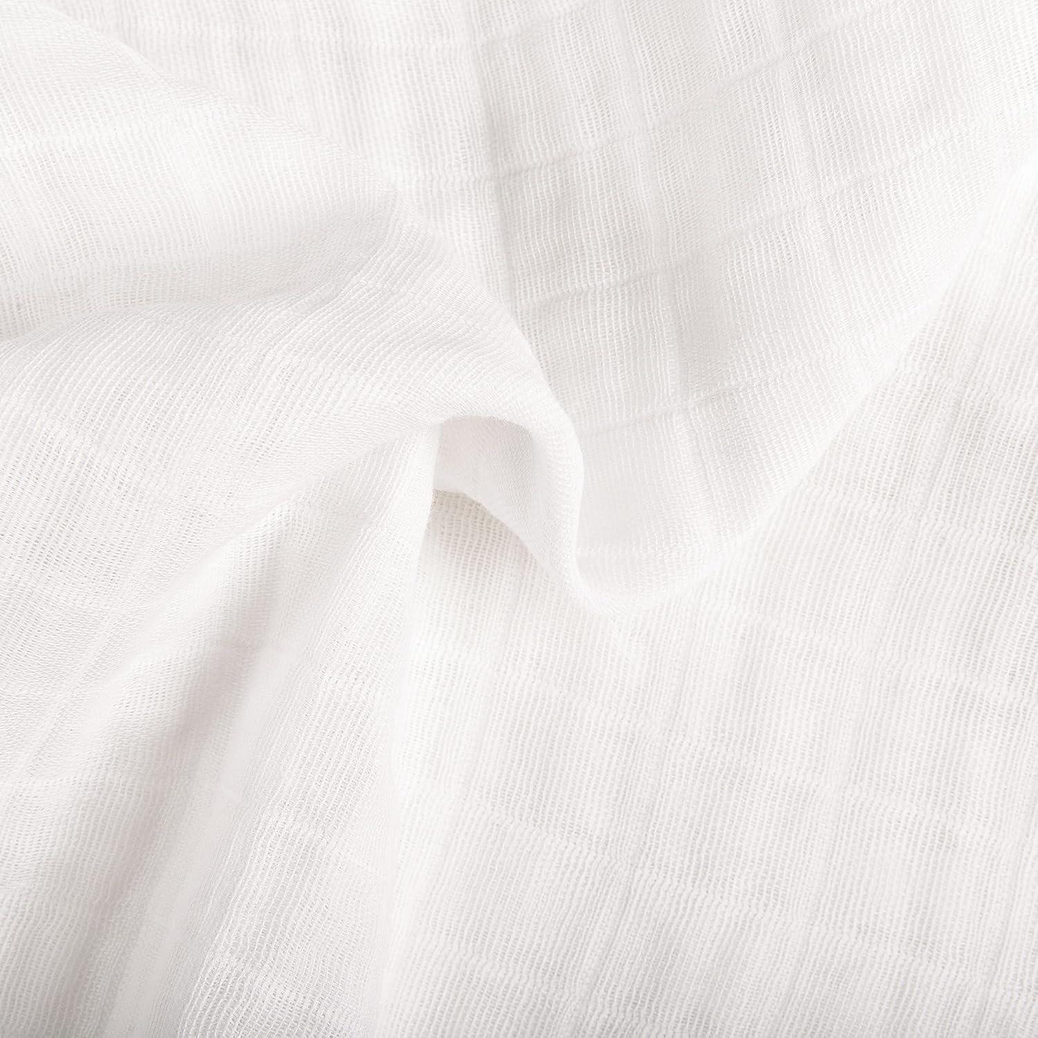 Plain White Muslin Mini Fitted Sheet