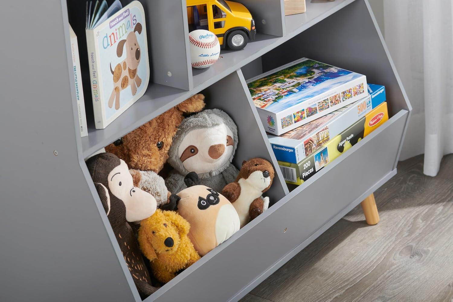 5-Bin Storage Cubby With Feet