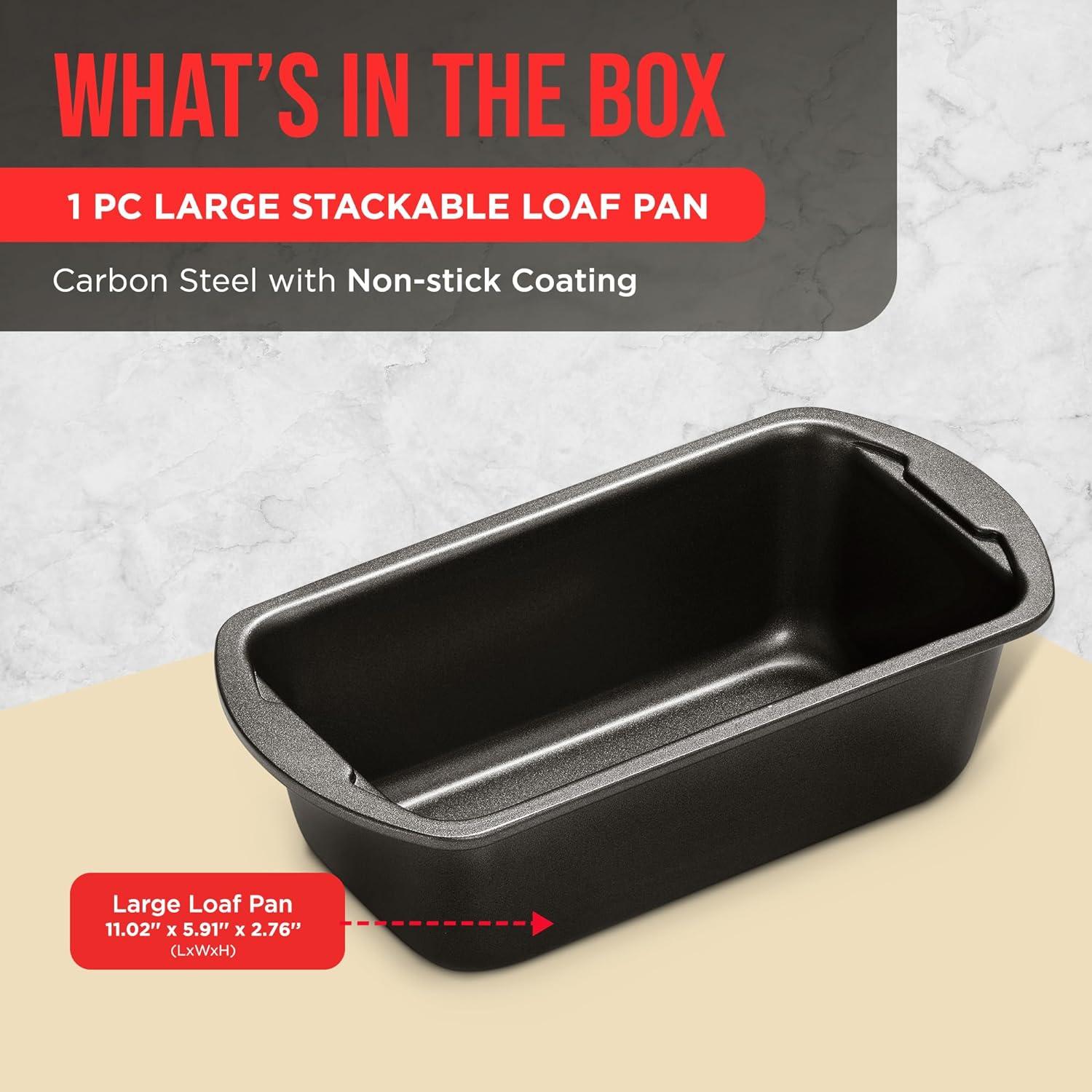 Lifemaster Non-Stick Steel Loaf Pan