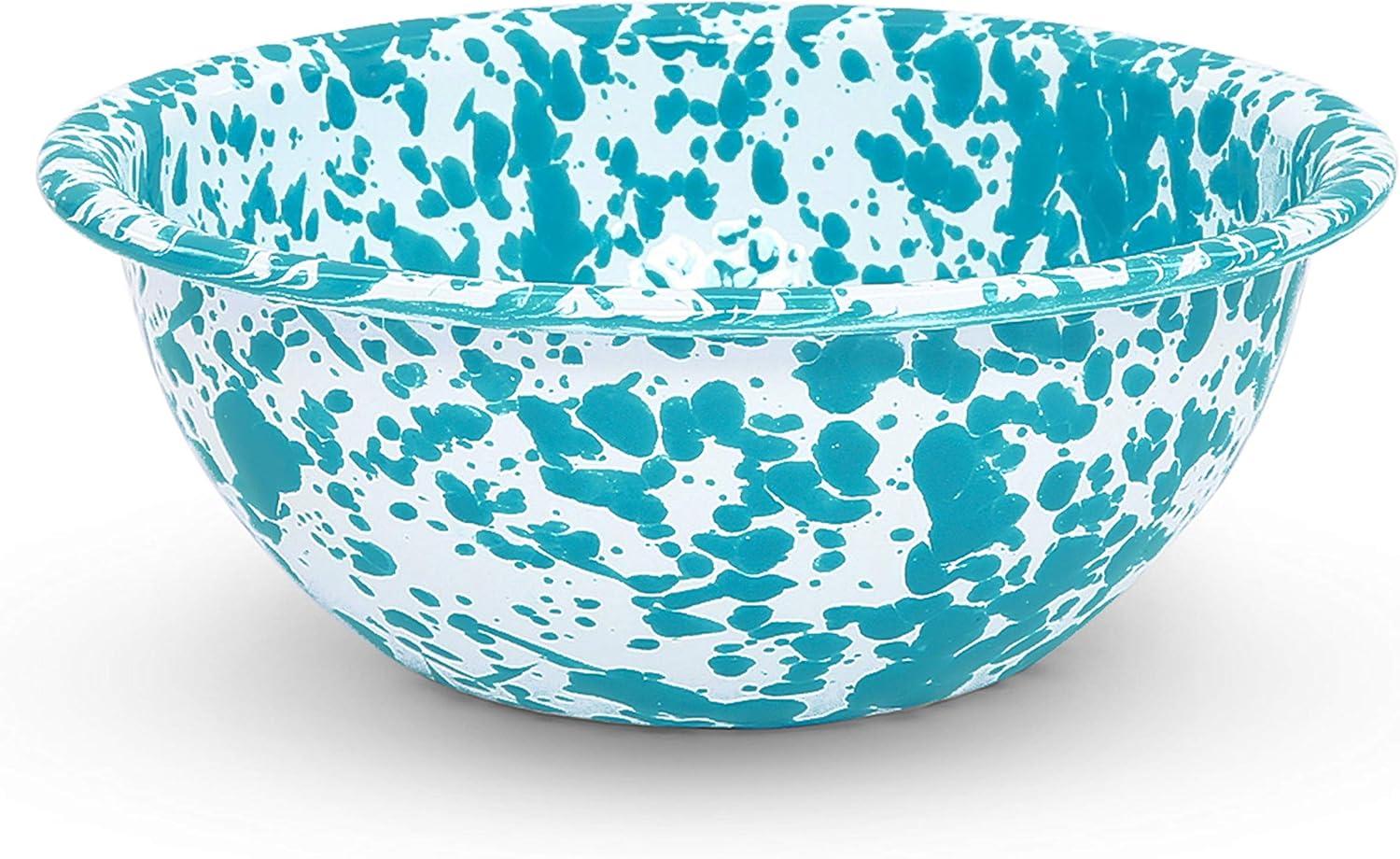 Turquoise and White Porcelain Outdoor Dinnerware Set for 4
