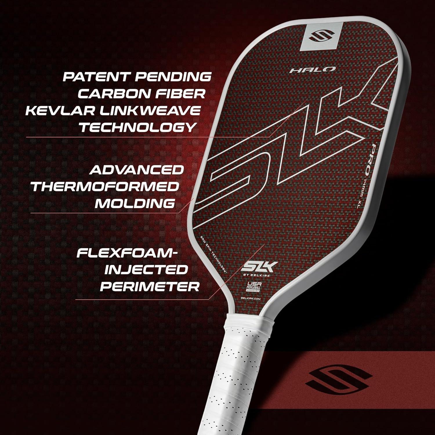 Selkirk Sport Halo Pro Pickleball Paddle - Red XL