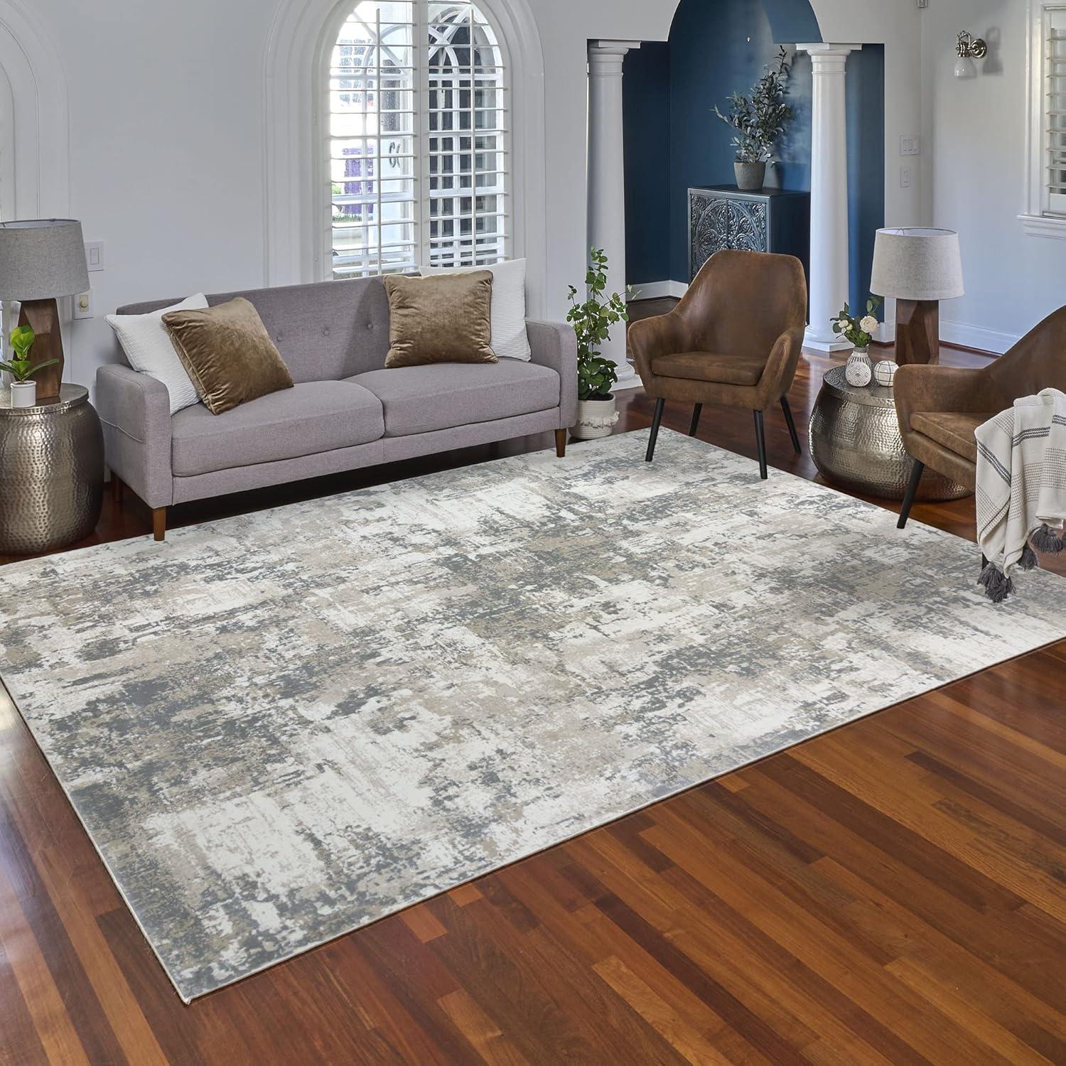 Gertmenian Majestic Omari Modern Distressed Abstract Indoor Area Rug