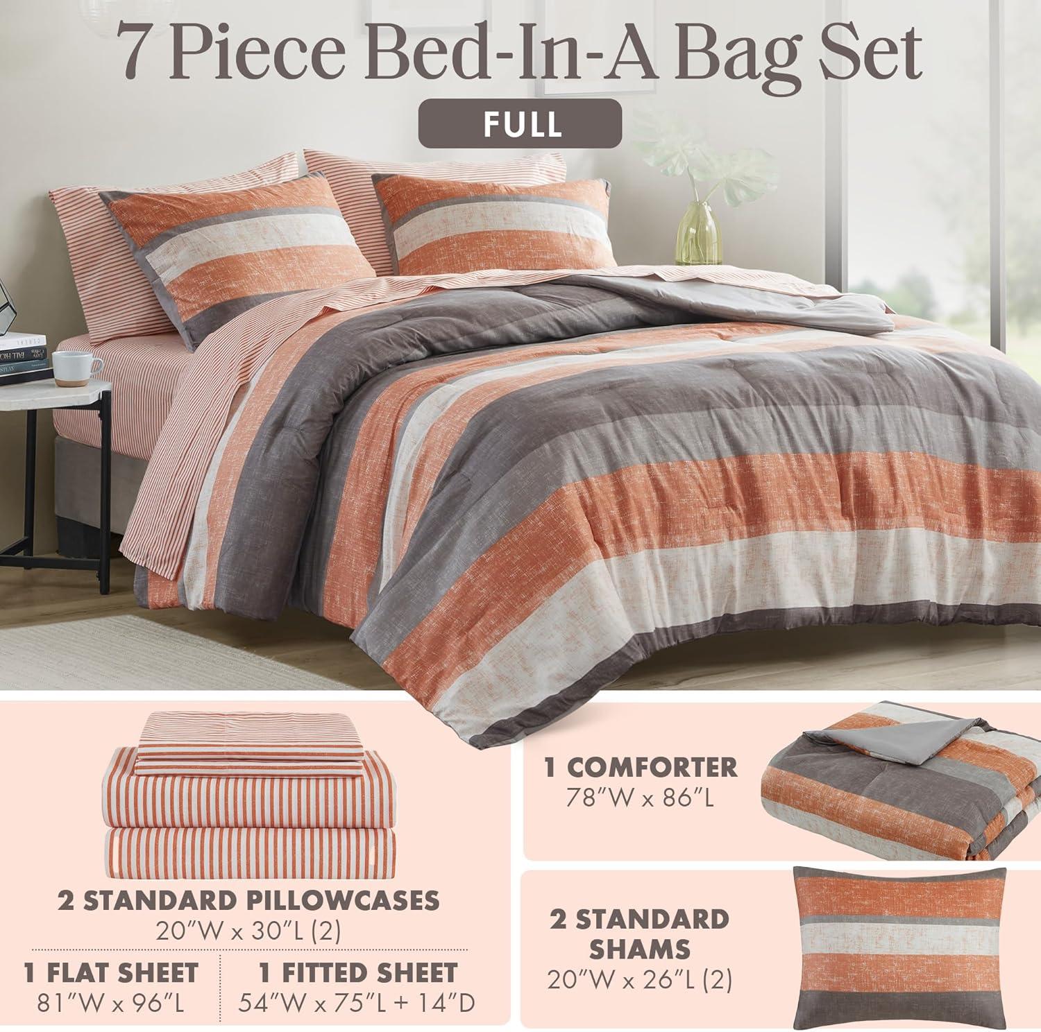 Madison Park Essentials Jaxon Comforter Set with Bed Sheets