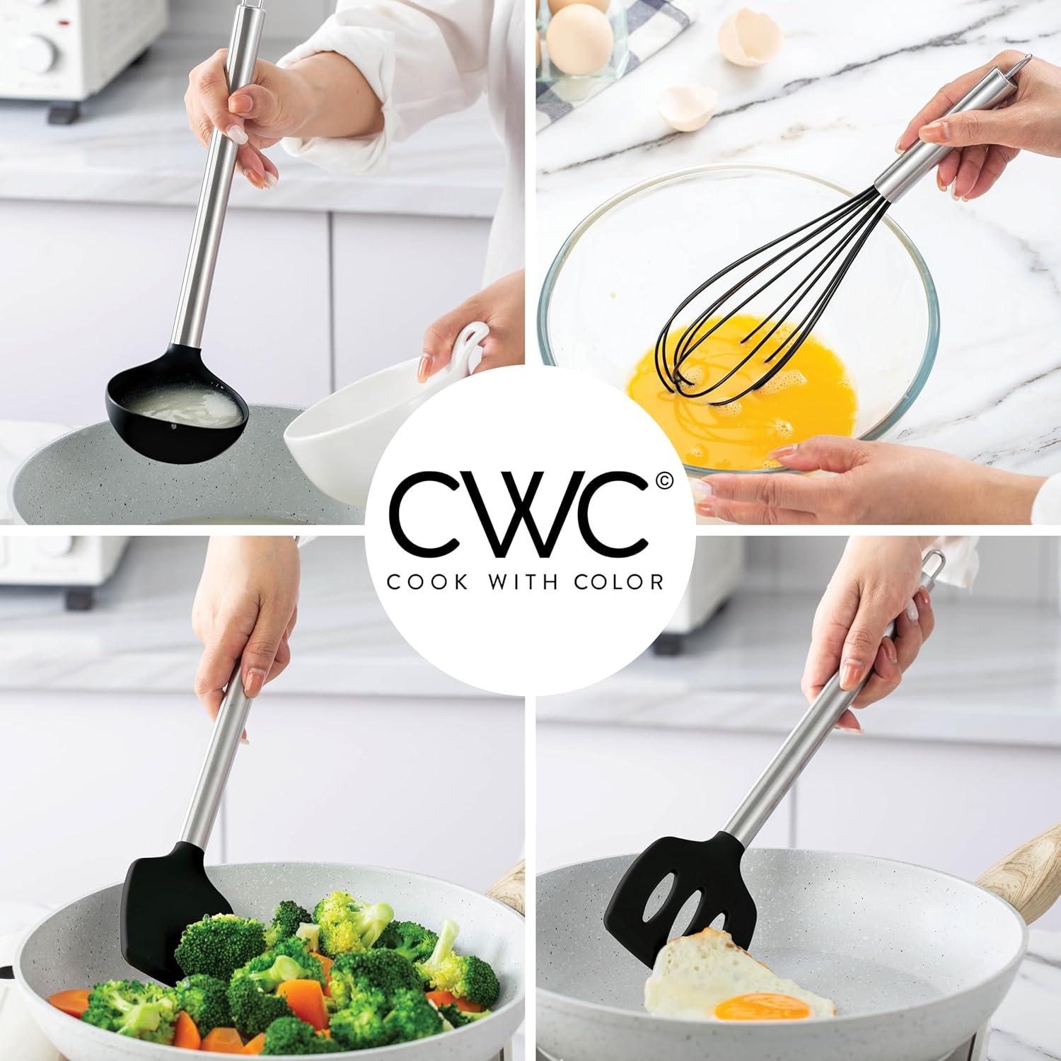 COOK WITH COLOR 10-Pc Cooking Utensils Set Kitchen Gadgets & Essentials, Mint