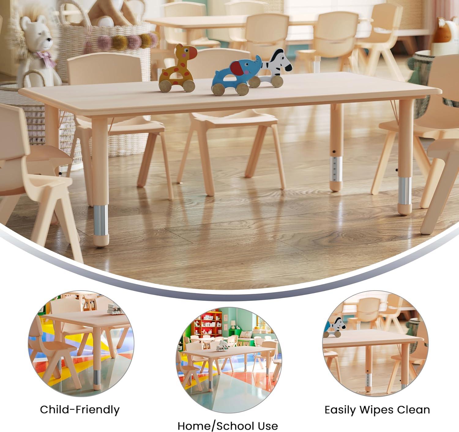 Goddard Plastic Adjustable Height Kids Activity Table by Flash Furniture