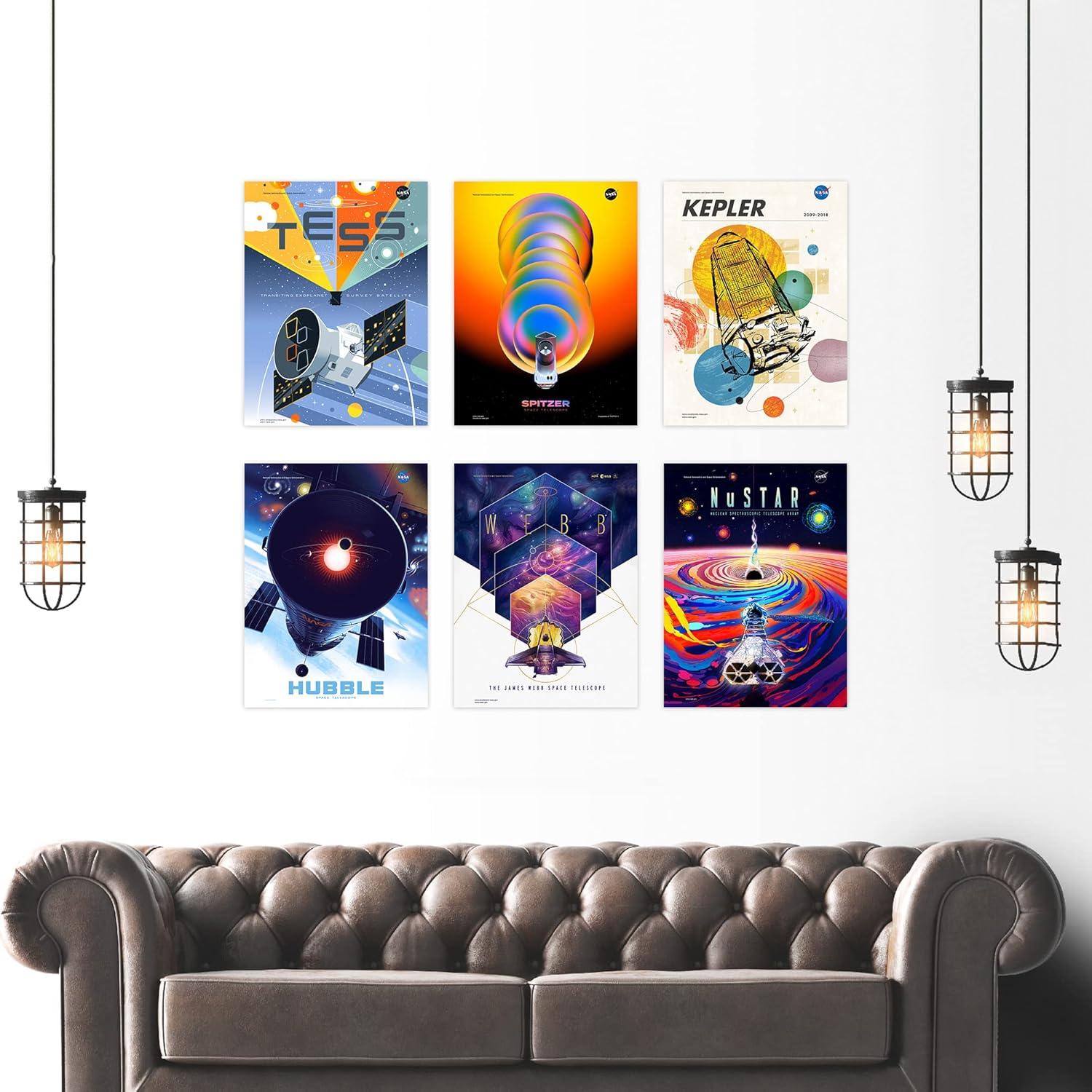 Set of 6 NASA Exoplanet Travel Bureau Posters