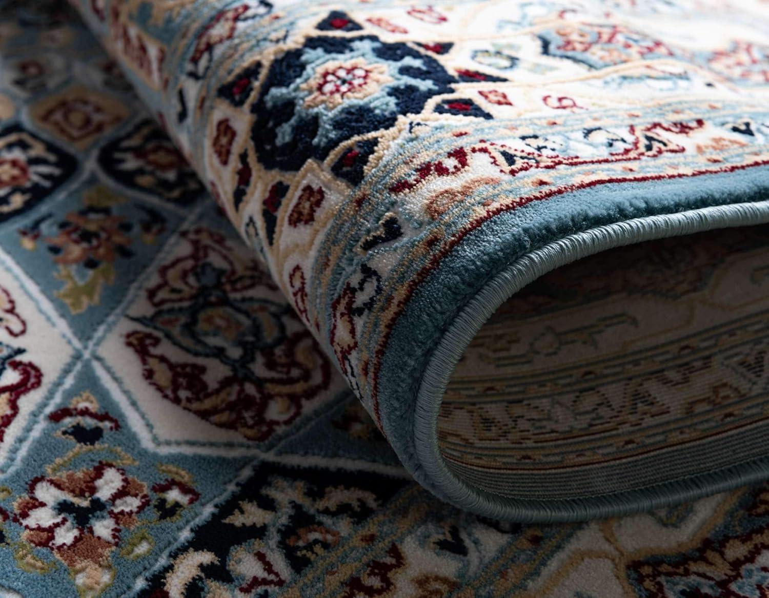 Unique Loom Narenj Collection Area Rug - Adams (5' 1" x 8' Rectangle Blue/Burgundy)