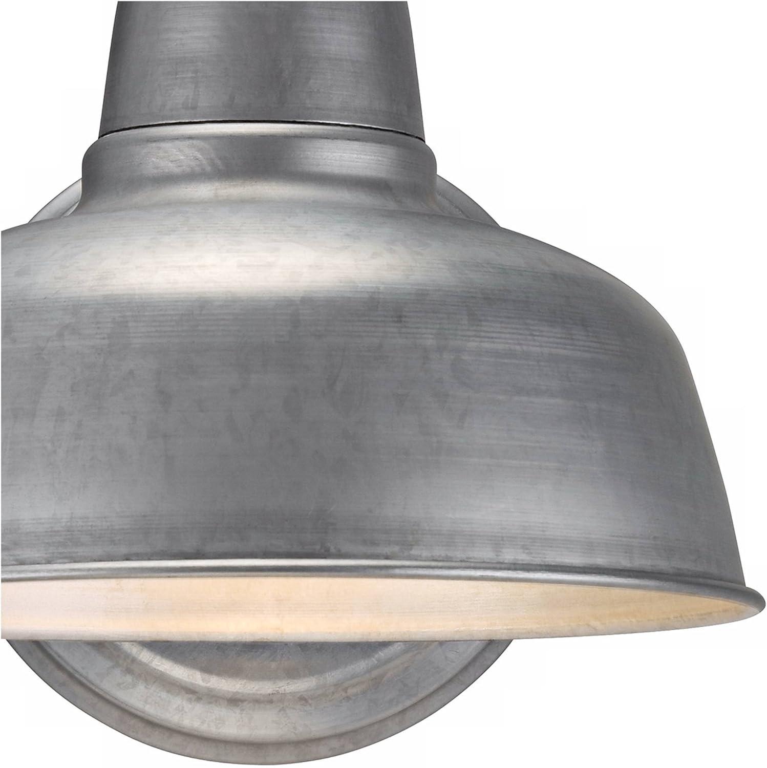John Timberland Urban Barn 11 1/4" de Alto Galvanizado Luz de Pared Interior-exterior