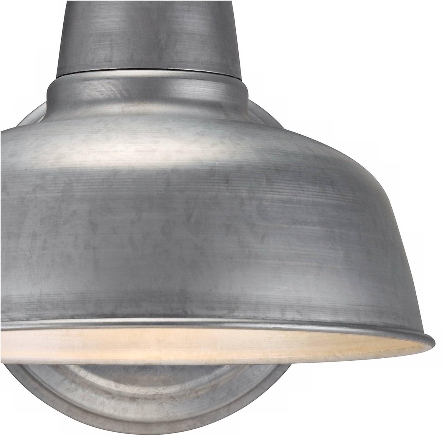 John Timberland Urban Barn 11 1/4" de Alto Galvanizado Luz de Pared Interior-exterior