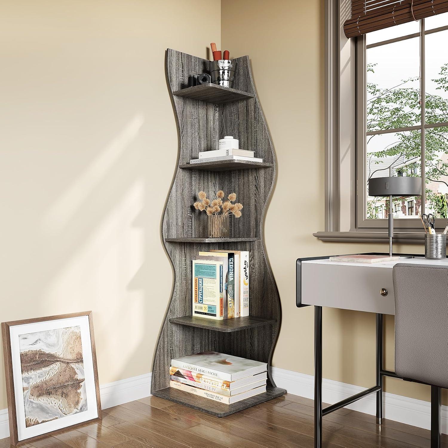 Millwood Pines Arhab Corner Bookcase