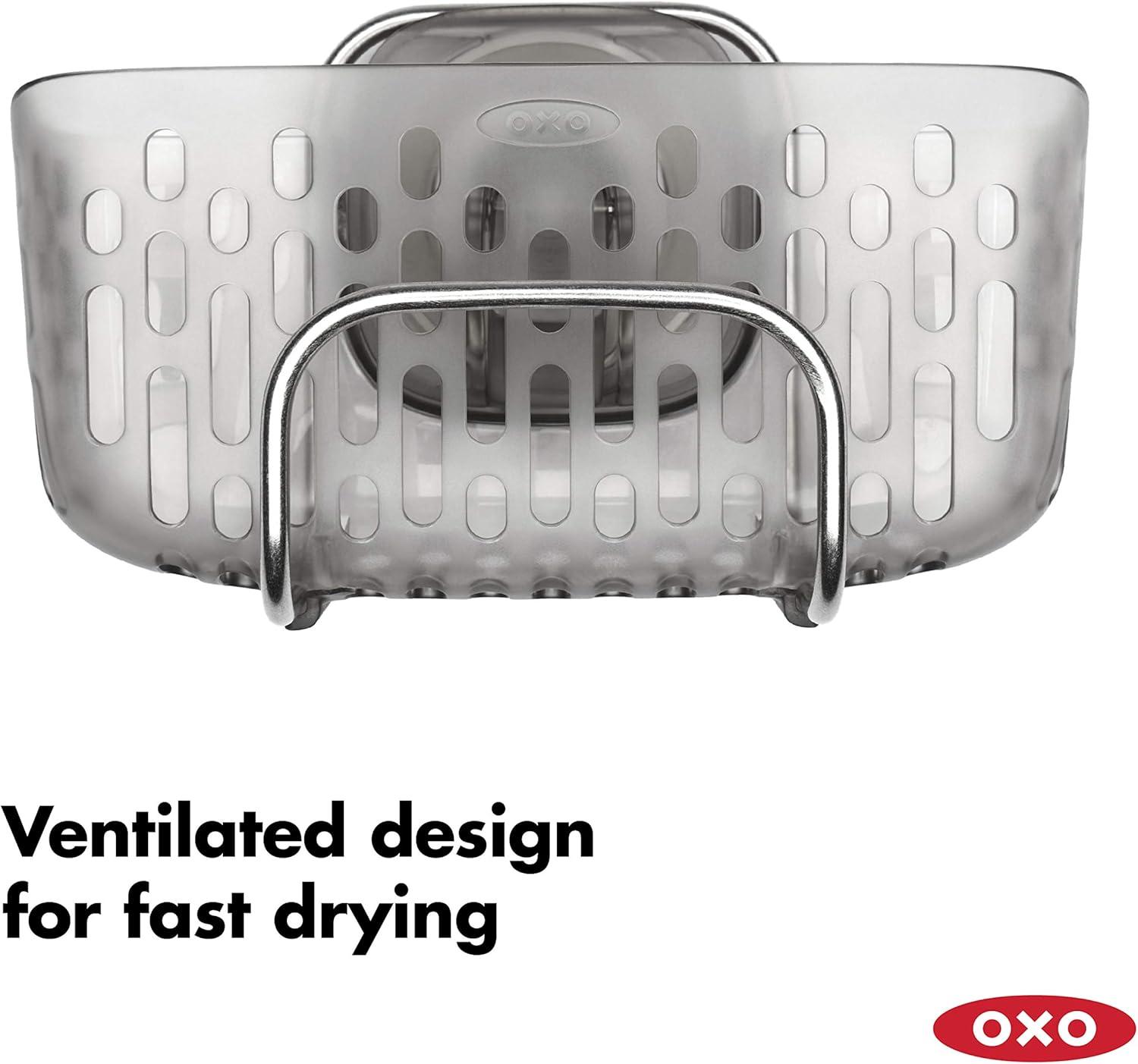 OXO Softworks Stronghold Suction Sink Caddy