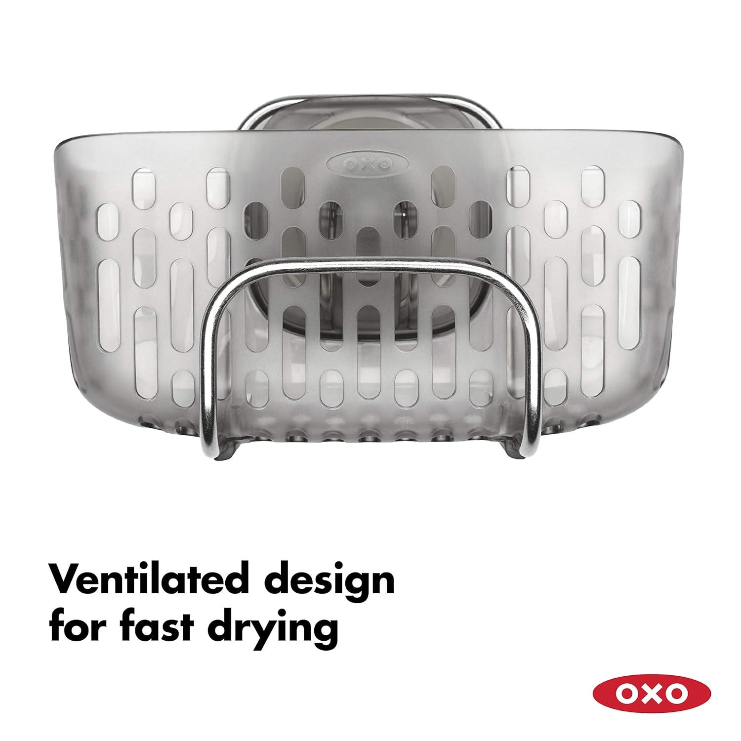 OXO Softworks Stronghold Suction Sink Caddy