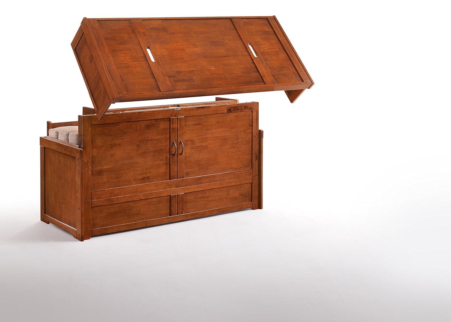 Night & Day Furniture Queen Size Murphy Bed Cabinet with Storage & Charging Ports