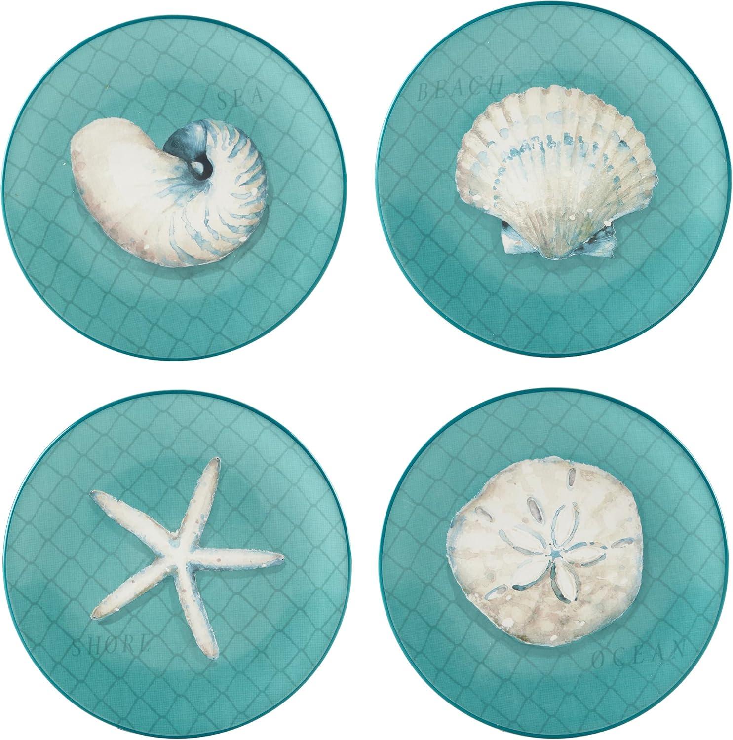 Ocean View Set of 4 Salad Plates (Set of 4)