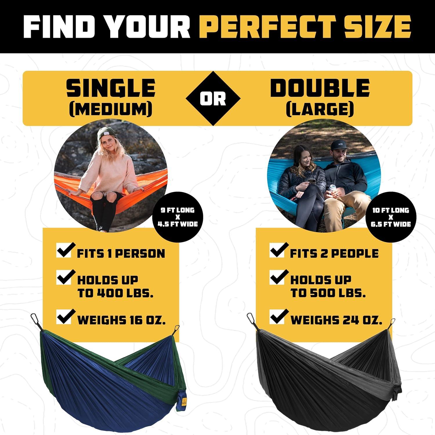 Wise Owl Outfitters Double Owl Lightweight Hammock