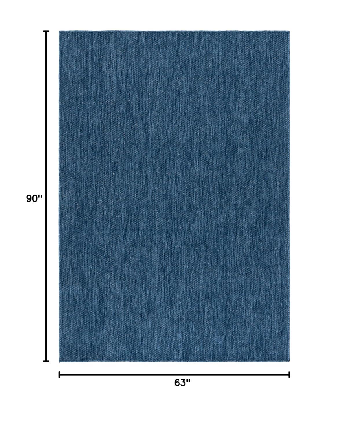 Beach House BHS274 Machine Made Loomed Area Rug - Blue - 5'-3" X 7'-6" - Safavieh