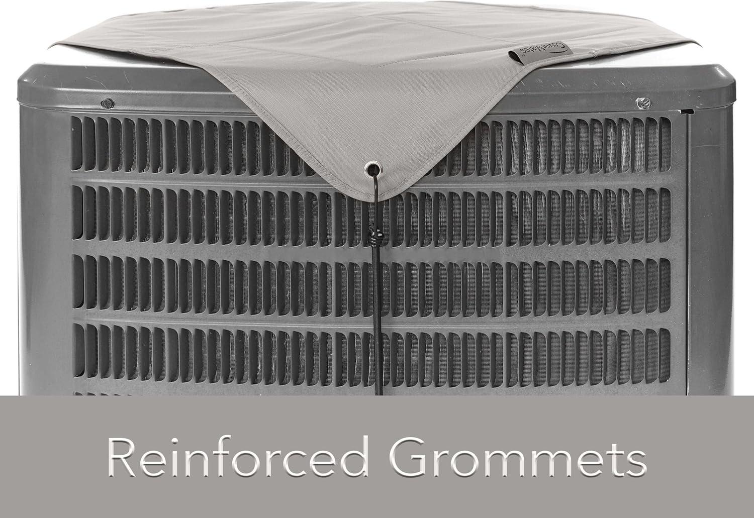 Covermates Armor Top Air Conditioner Cover â€“ Durable Outdoor Protection for AC Units, Ultima 600D Polyester, Armor Top 24W x 24D, Ripstop Grey
