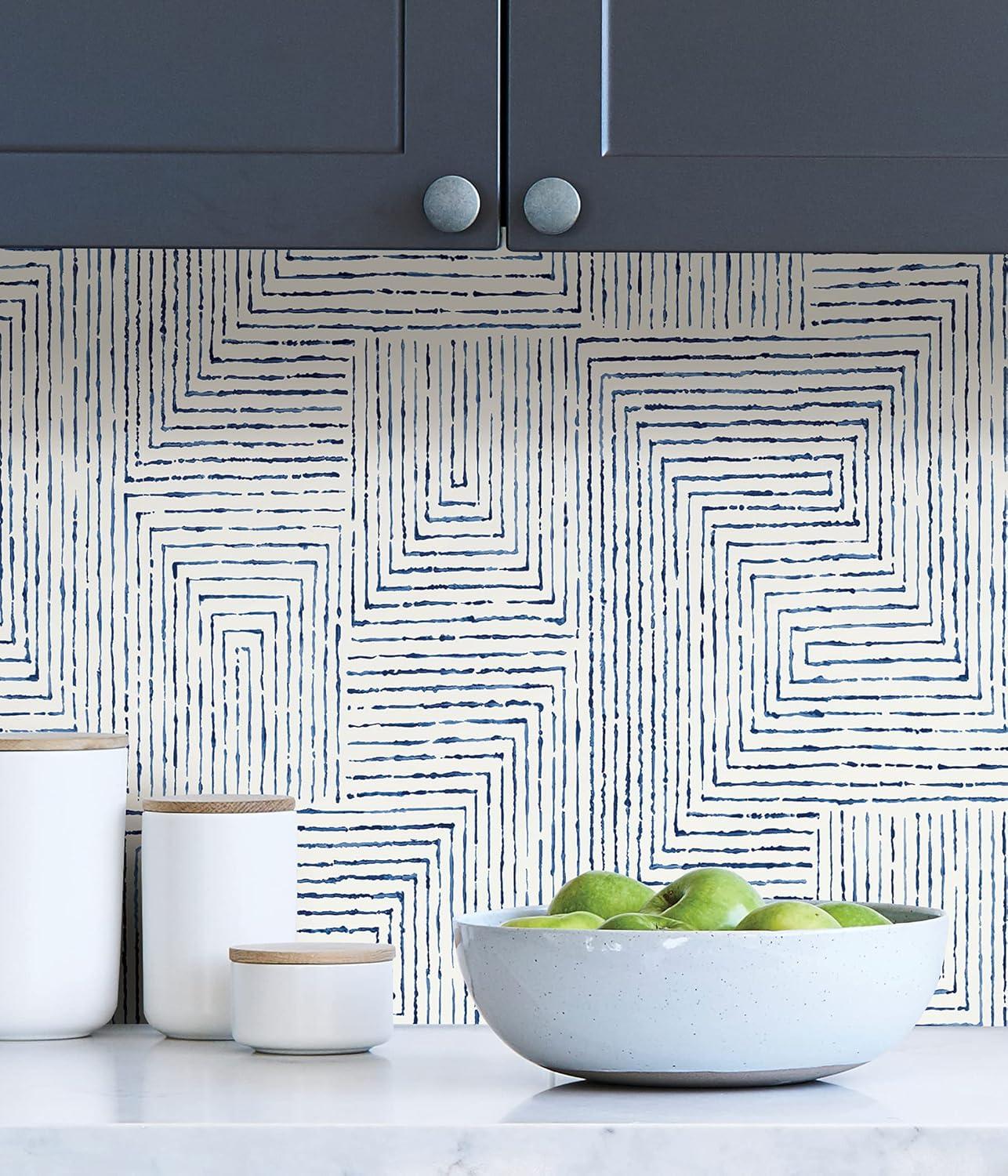 Ink Modern Peel & Stick Geometric Wallpaper