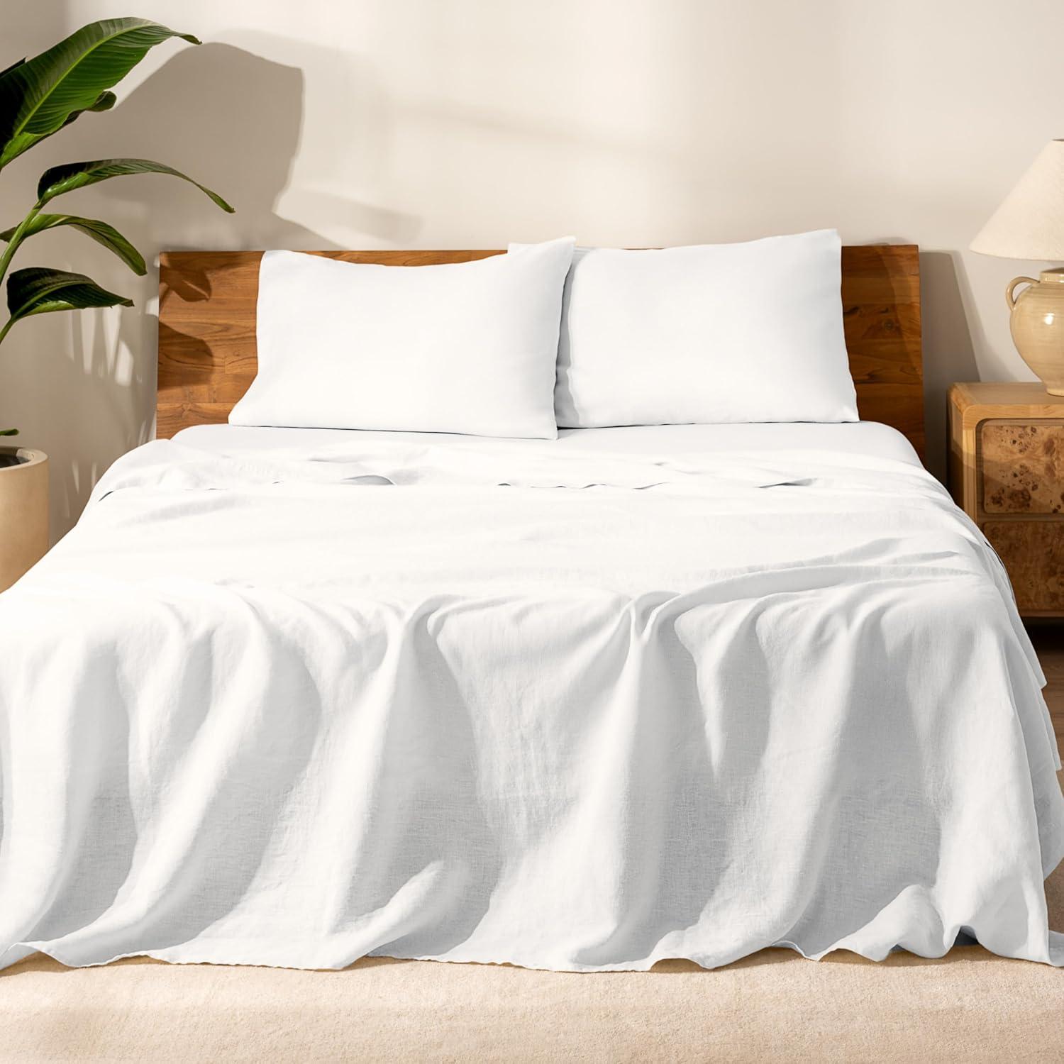 Bare Home 100% Linen Sheet Set