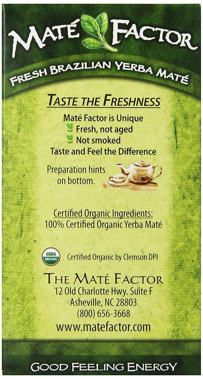 Fresh Green Organic Yerba Mate Energizing Herb Tea Bags