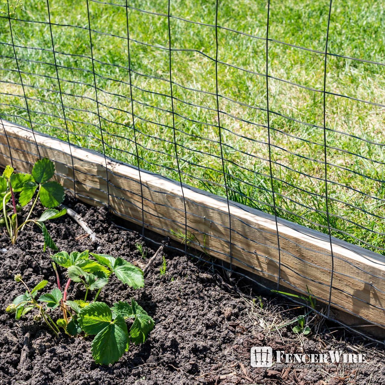 Fencer Wire Fencer Wire Vinyl Coated 16 Gauge Rabbit Guard Fence, Poultry Outdoor Fencing Barrier Wire Roll
