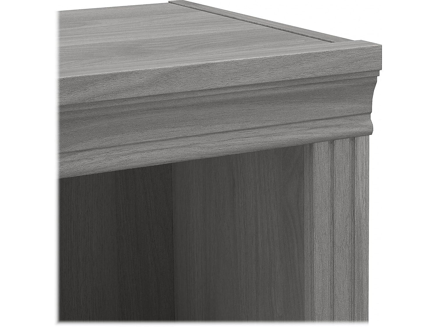 Saratoga Tall 5 Shelf Bookcase in Modern Gray - Engineered Wood