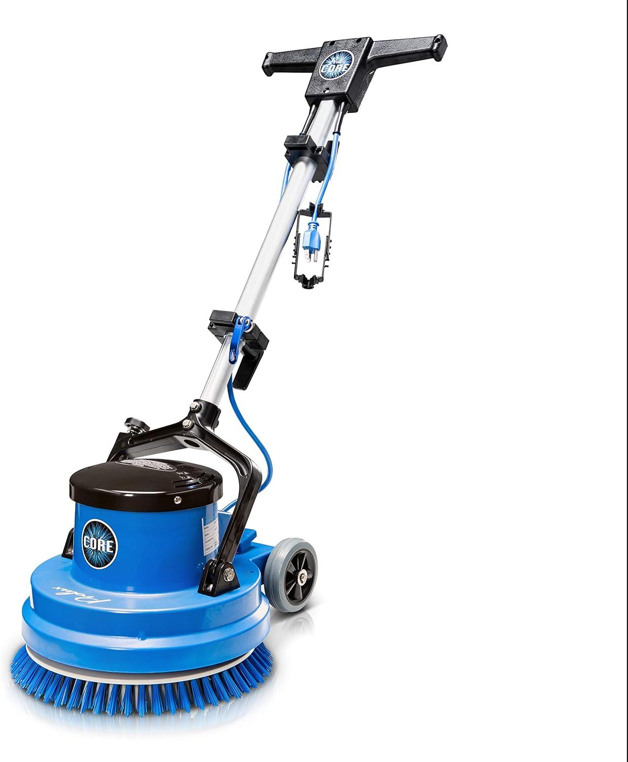 Prolux Core 15 in. Loaded Commercial Light Hand-Driven Floor Buffer Scrubber