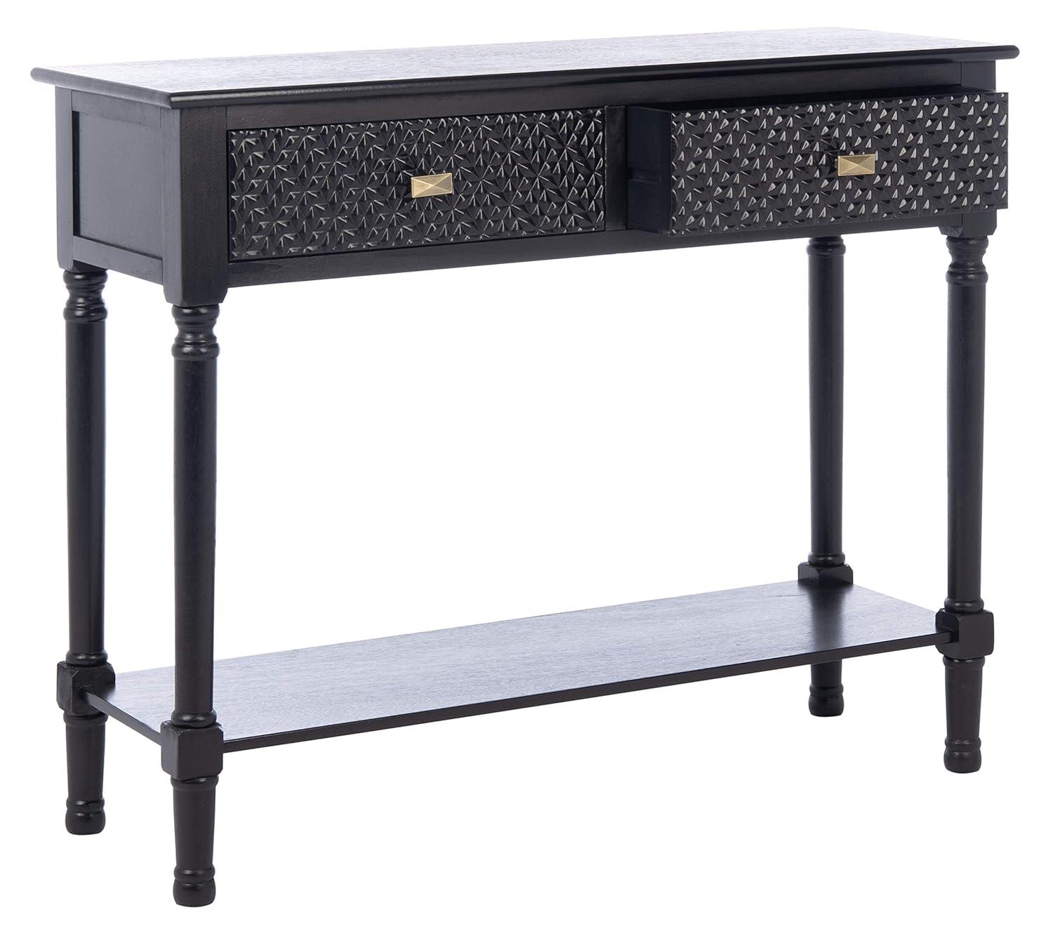 SAFAVIEH Halton Modern 2 Drawer Console Table, Distressed White