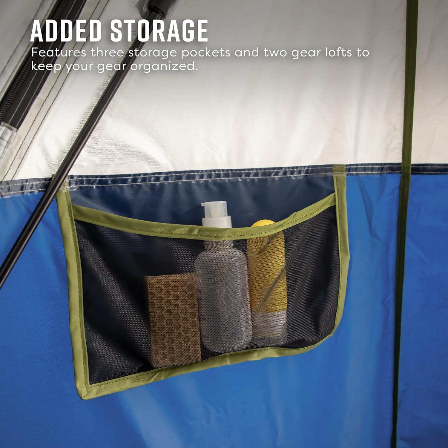 Territory Tents Jet Set Privacy Shower Tent, Jet Set Framework, No Assembly, Camp Shower, Camp Restroom, Privacy Tent Shower, 78” x 62” x 62”, PT100DB