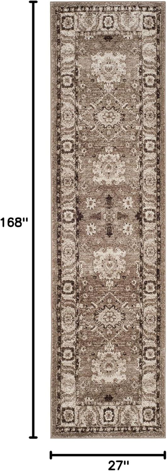 Vintage Hamadan VTH214 Power Loomed Indoor Runner Rug - Taupe - 2'3"x14' - Safavieh.