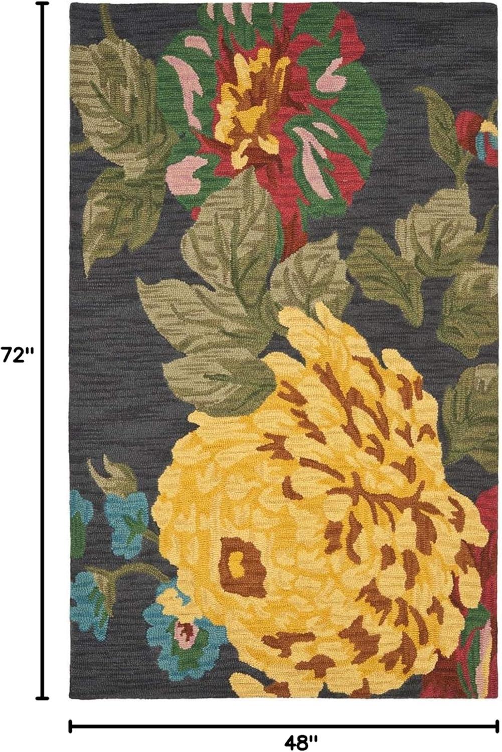 Arber Hand Tufted Wool Floral Rug