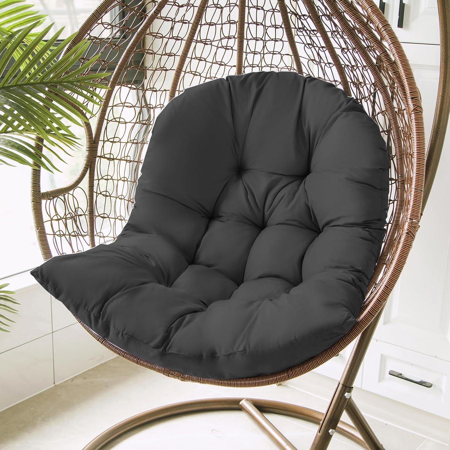 Thickened Hammock Swing Chair Cushion, Hanging Basket Seat Cushion Pillow, Soft Hanging Egg Chair Back Cushions Pads, for Indoor and Outdoor Garden Offices - Thickened Version