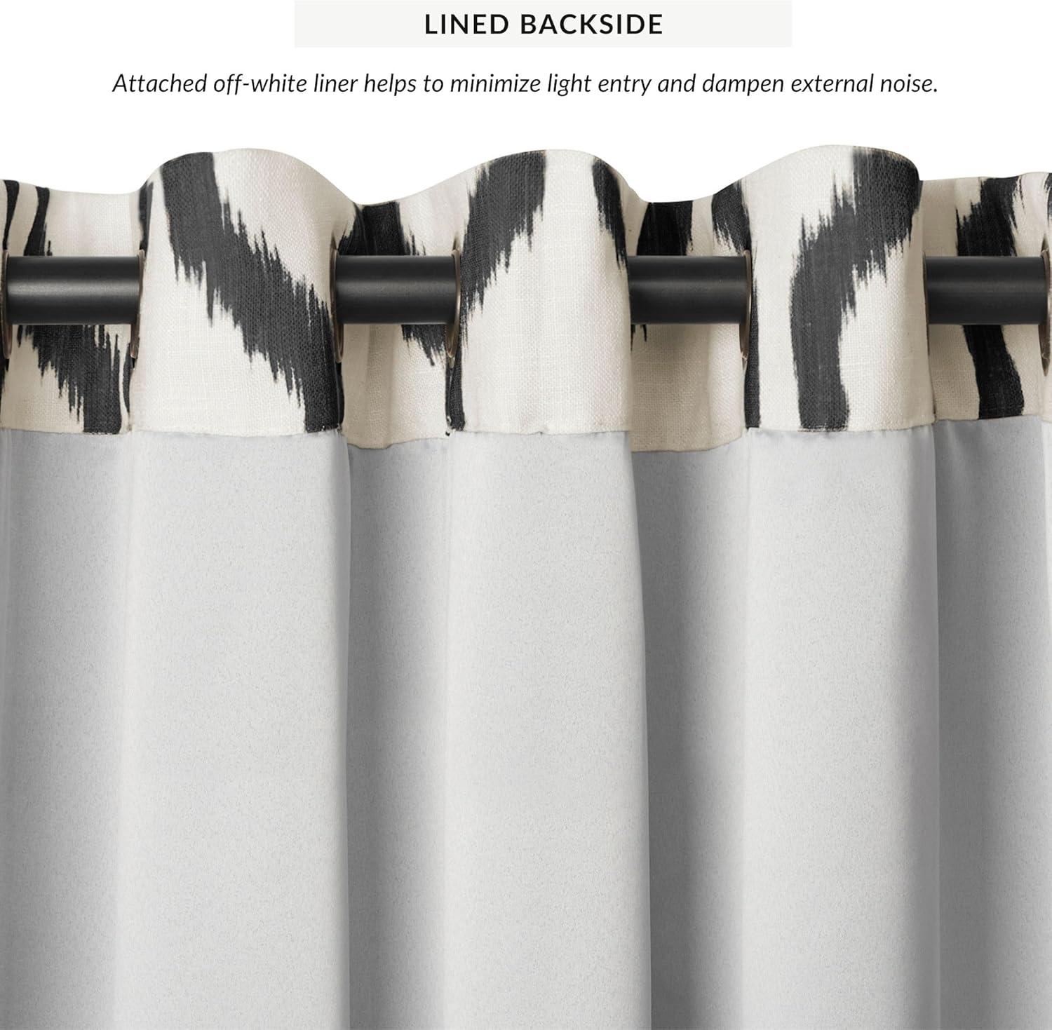 Clayburgh Geometric Room Darkening Grommet Single Curtain Panel