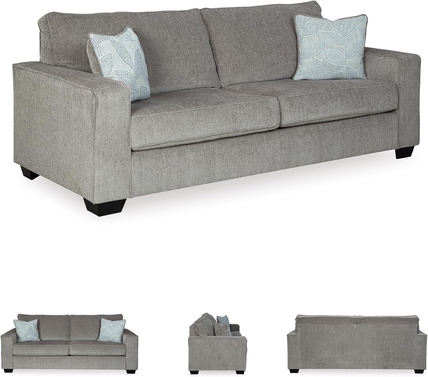Signature Design by Ashley Altari Queen Sleeper Sofa in Alloy