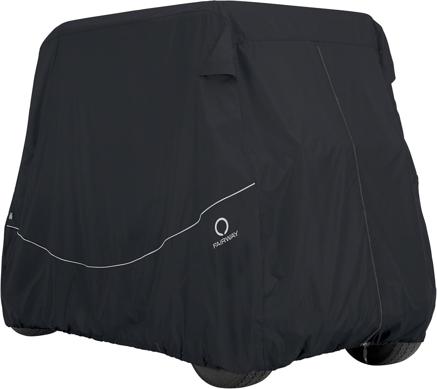 Fairway Short Roof Golf Car Quick-Fit Cover Black