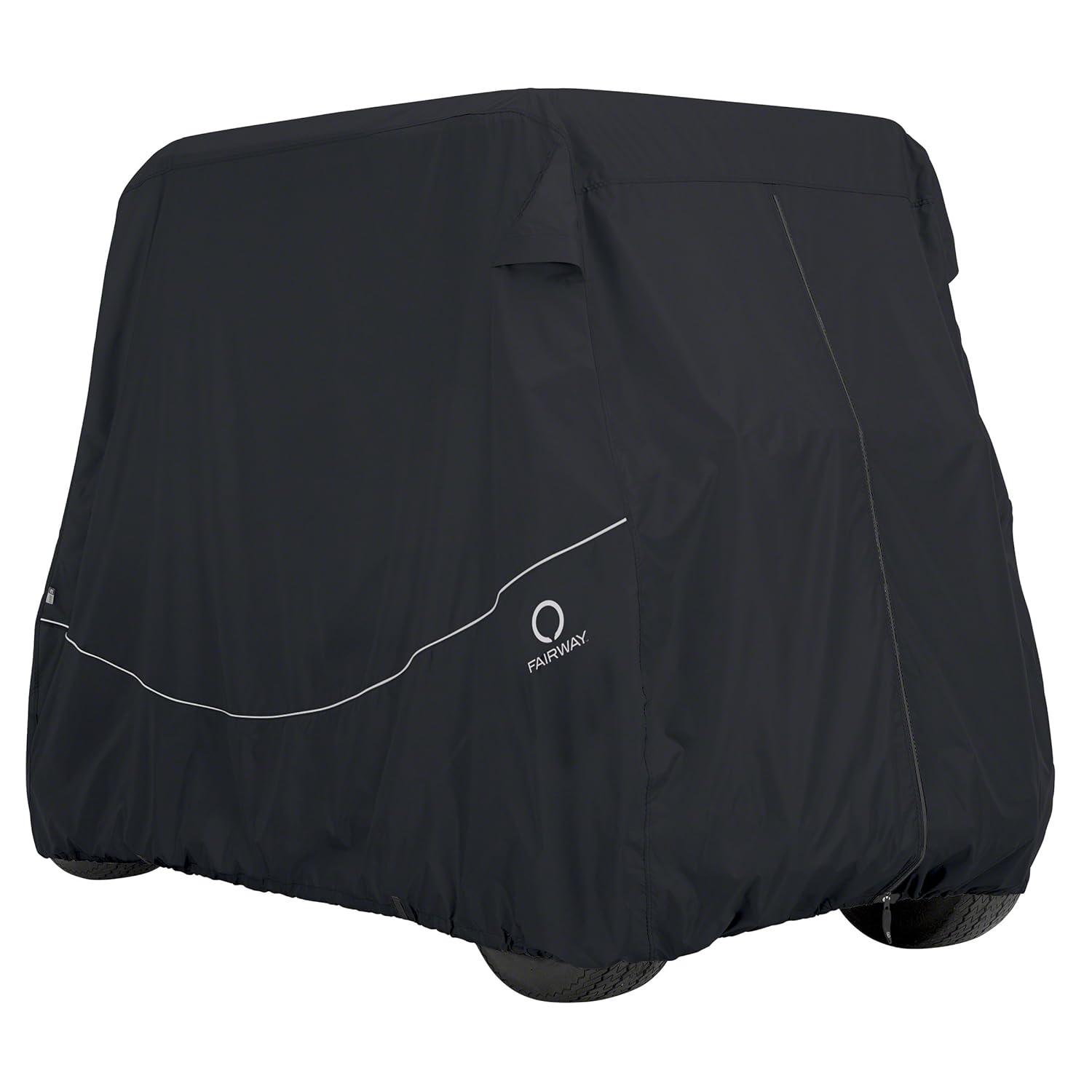 Fairway Short Roof Golf Car Quick-Fit Cover Black