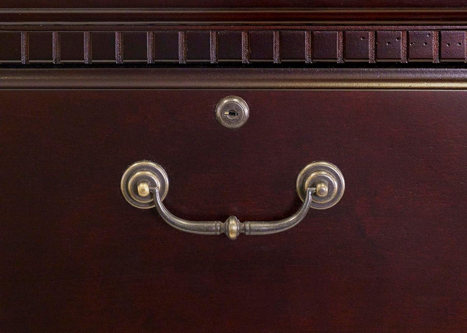 Huntington Two Wood Drawer Lateral File Cabinet Office Storage File Cherry