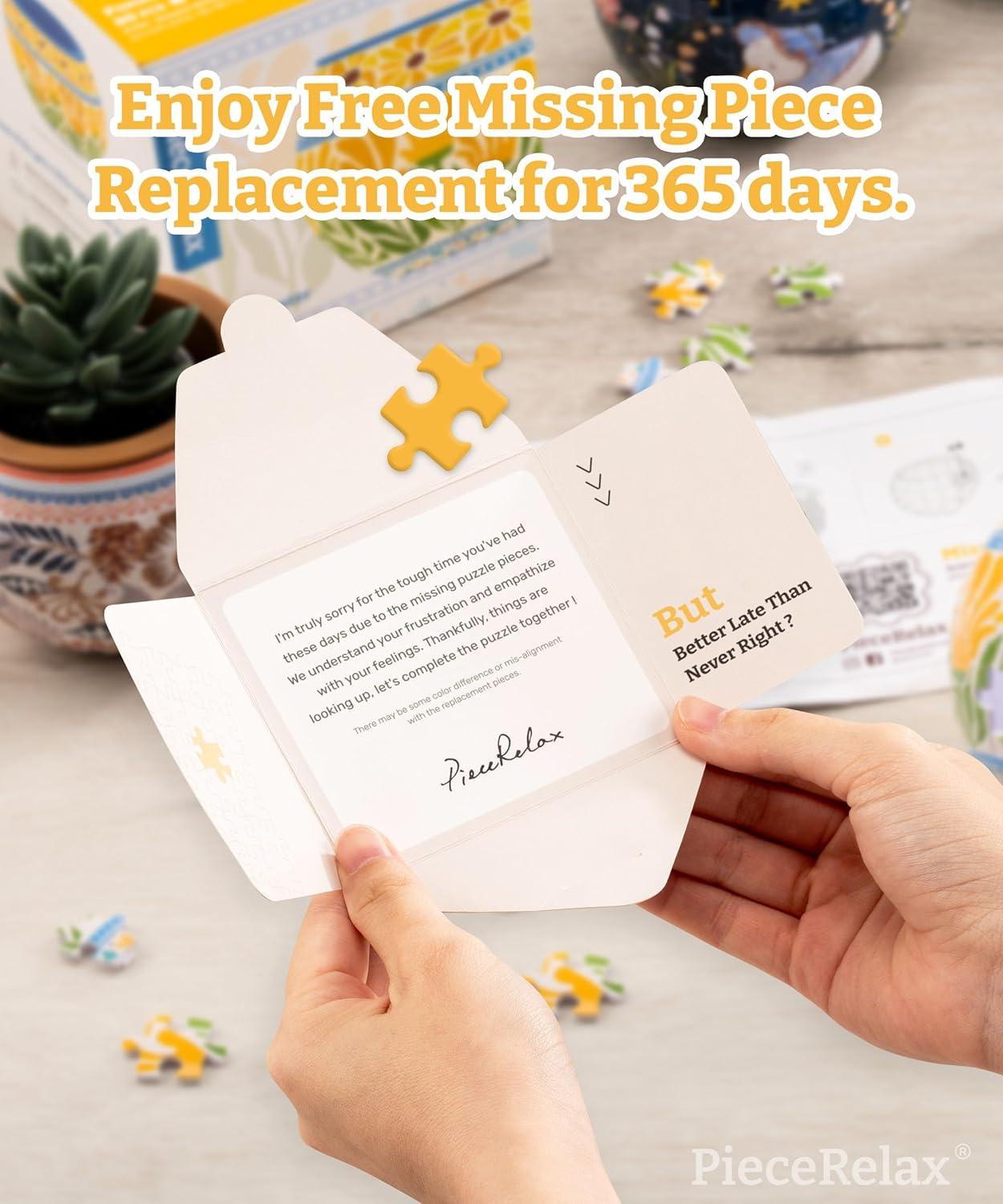 3D Puzzle Planter 80 Pieces - Flower Pot - Dancing Leaves in Fall, Home Decor Flower Pots for Indoor Cactus, Succulents Pots [K1108]