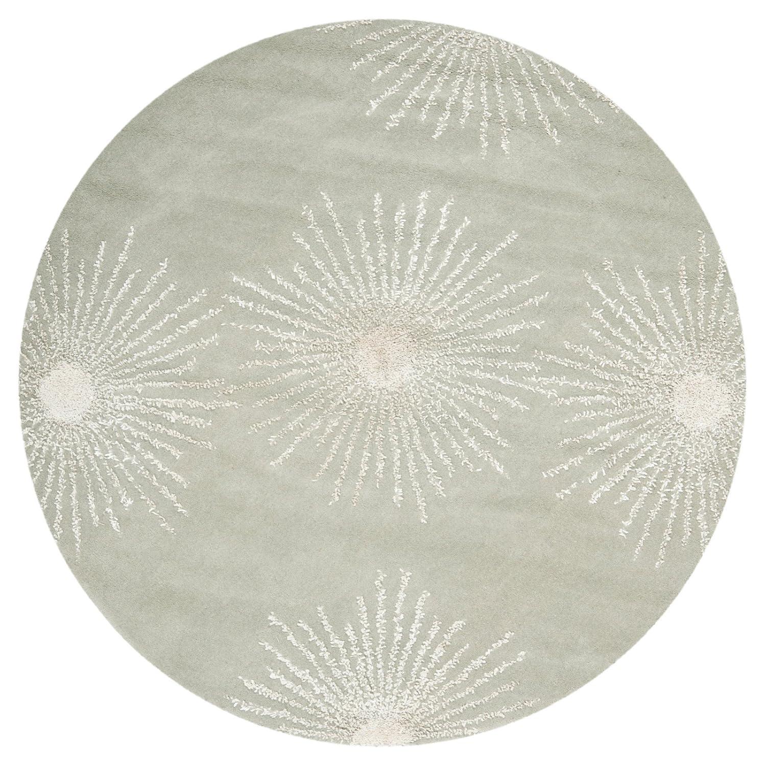 SAFAVIEH Soho Fiesta Celebration Wool Area Rug, Dark Blue/Ivory, 2' x 3'