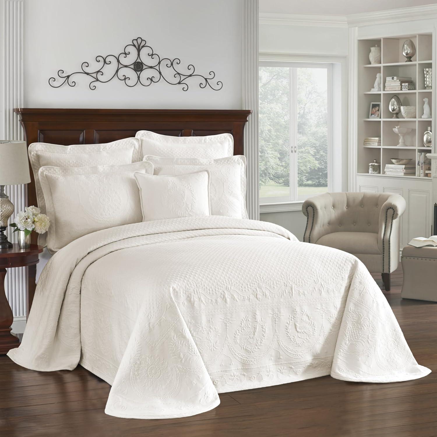 King Charles Matelasse Cotton Pillow Sham