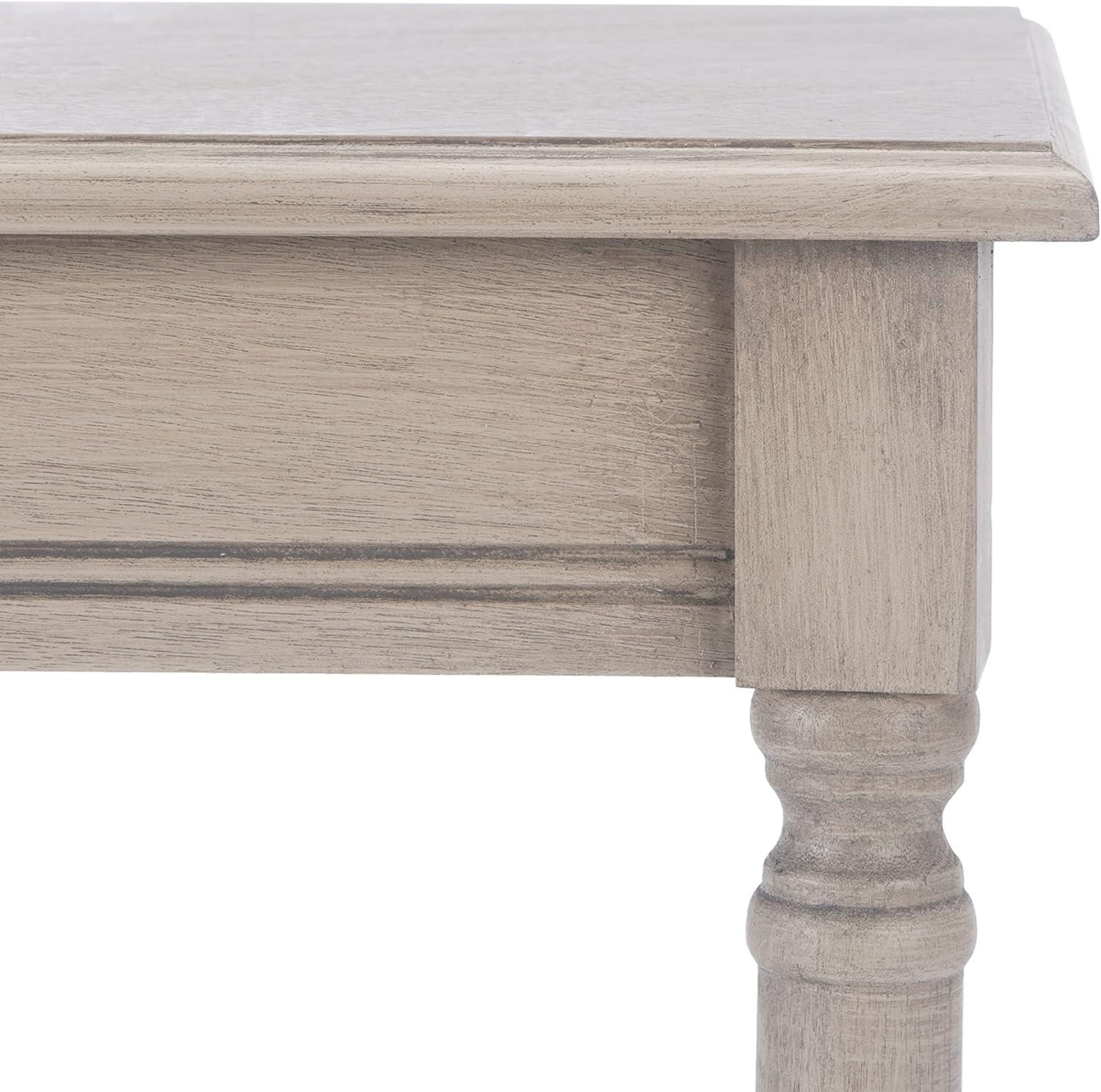 SAFAVIEH Tin.sley Amish Rectangular Console Table, Greige (28 in. W x 11.8 in. D x 28 in. H)