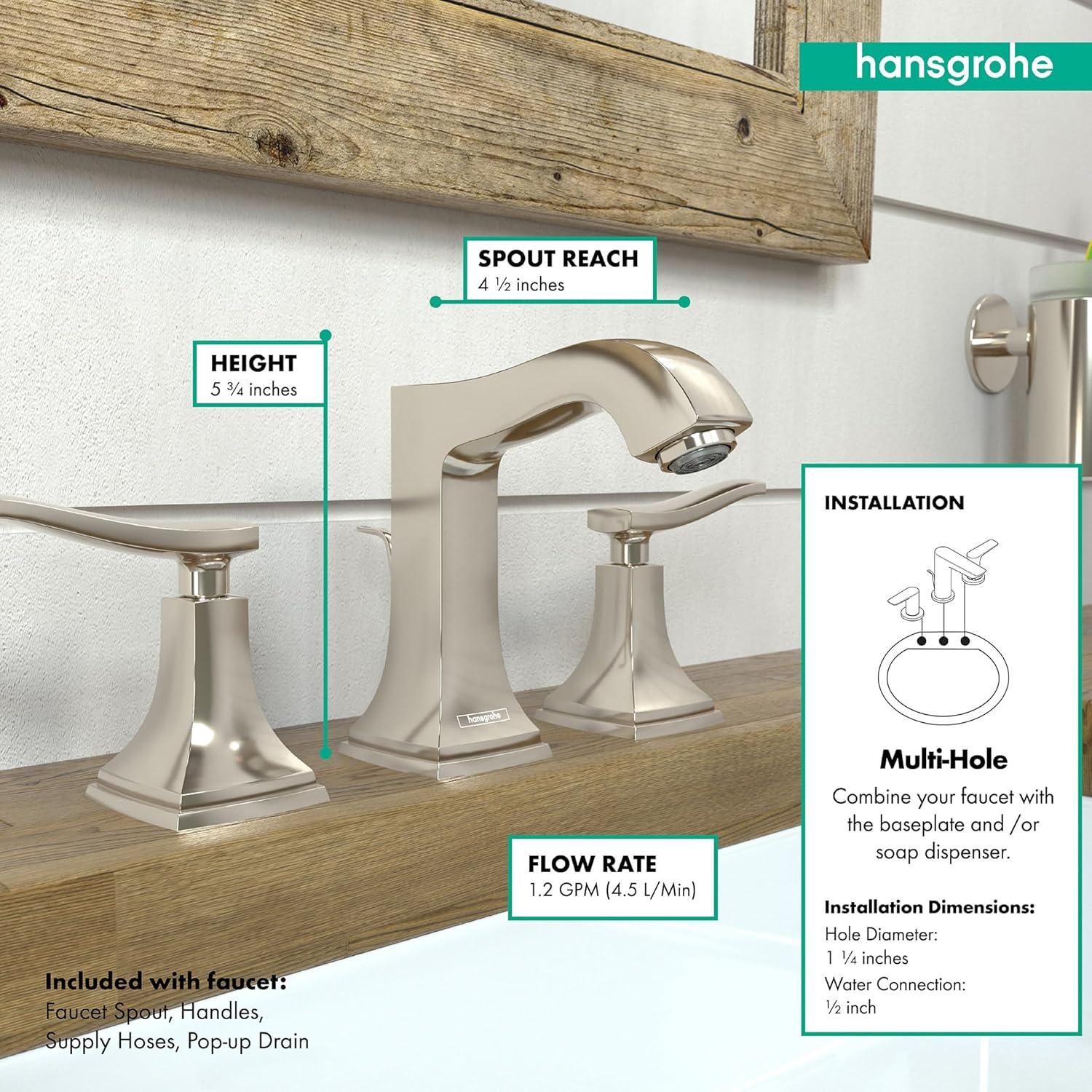 Metropol Classic Widespread Bathroom Faucet