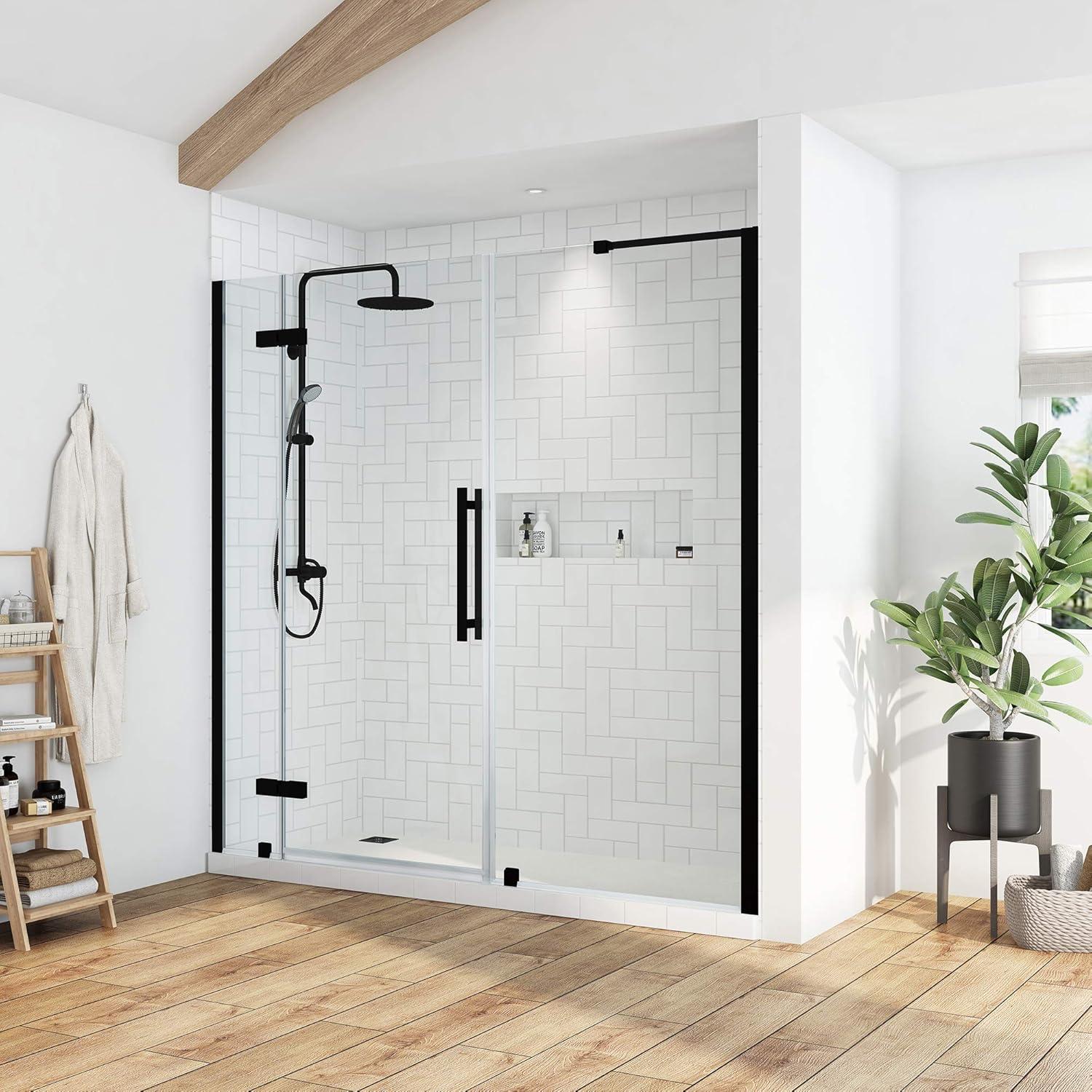 Ove Decors Endless Tampa 73" W x 72" H Alcove Frameless Shower Kit, Door, 2 Panel TA1460400