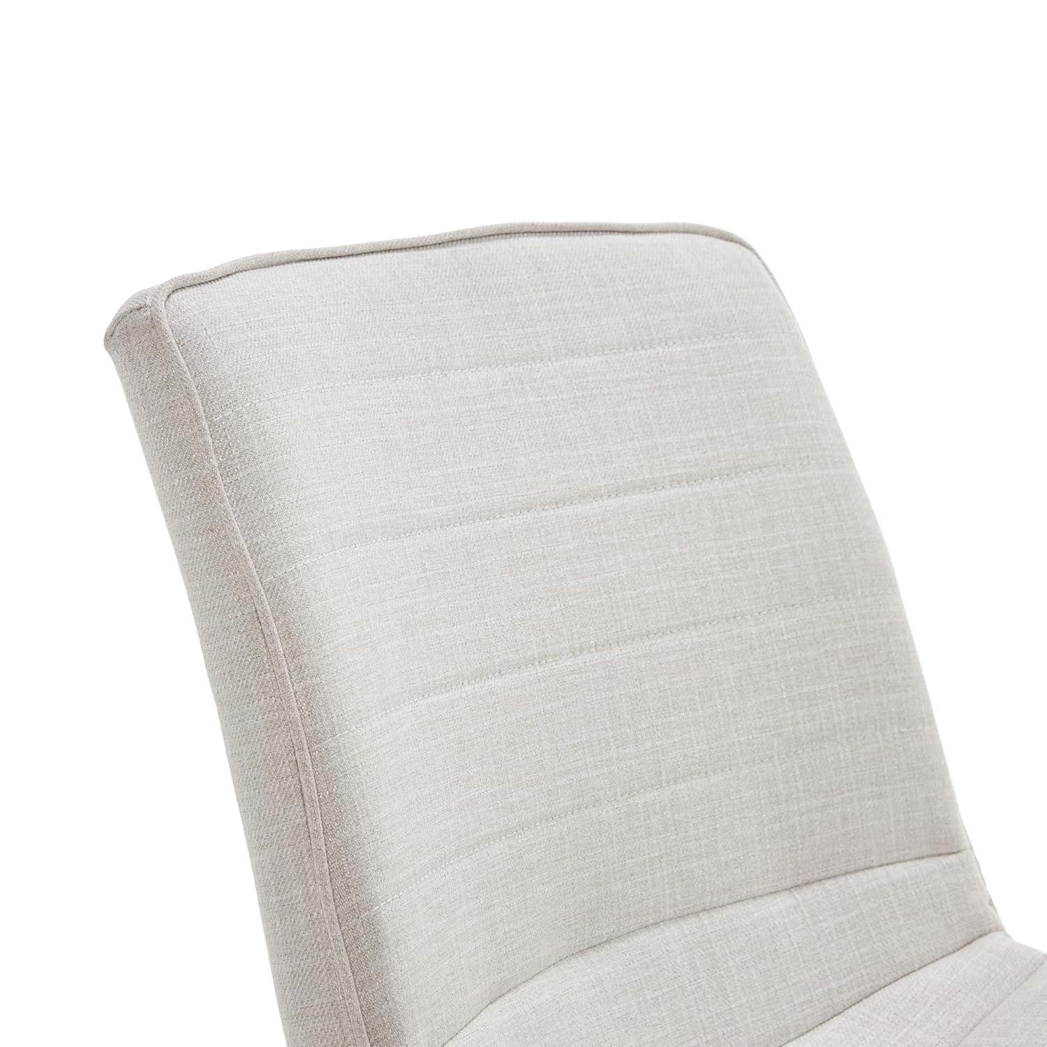 Adelaide Task Chair French Ivory - Adore Decor: Sturdy, Swivel, Adjustable Height, Metal Legs